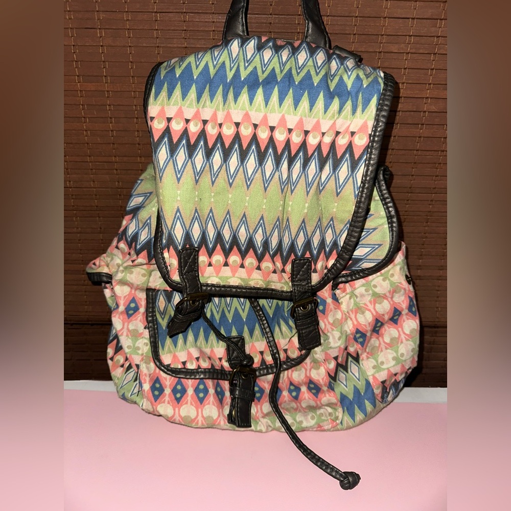 Claire's Multicolor Patterned Backpack - image 4